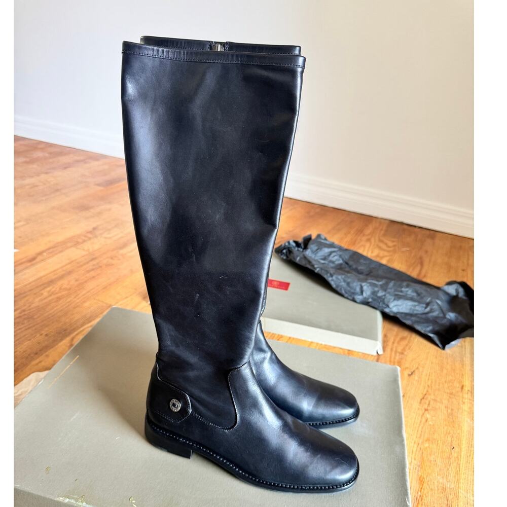 Vintage Cole Haan Kody Tall Riding Boots Women’s 7.5 B Black Leather NWB